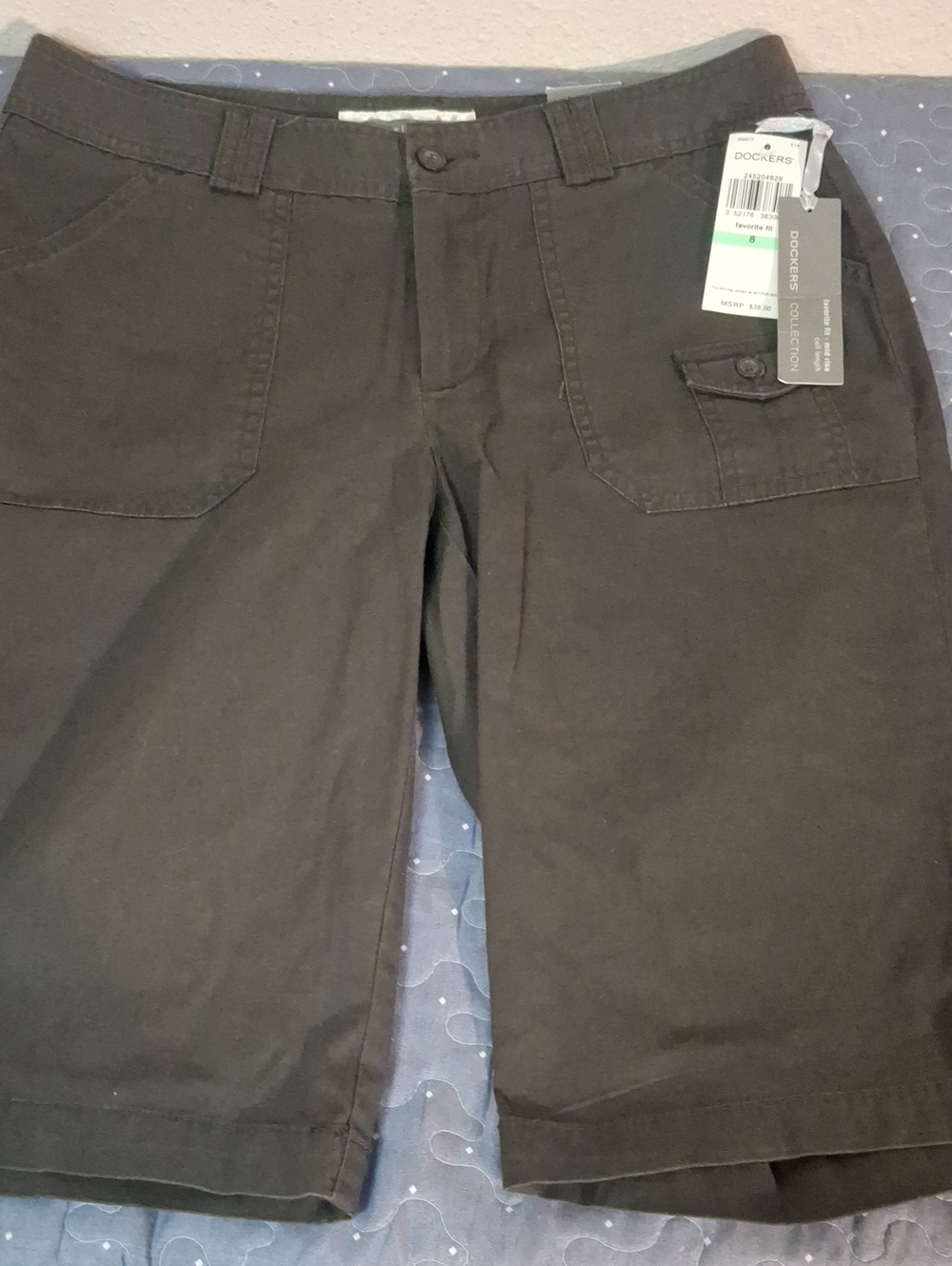 Dockers Utility Shorts with Front Patch Pockets size 8 NWT
